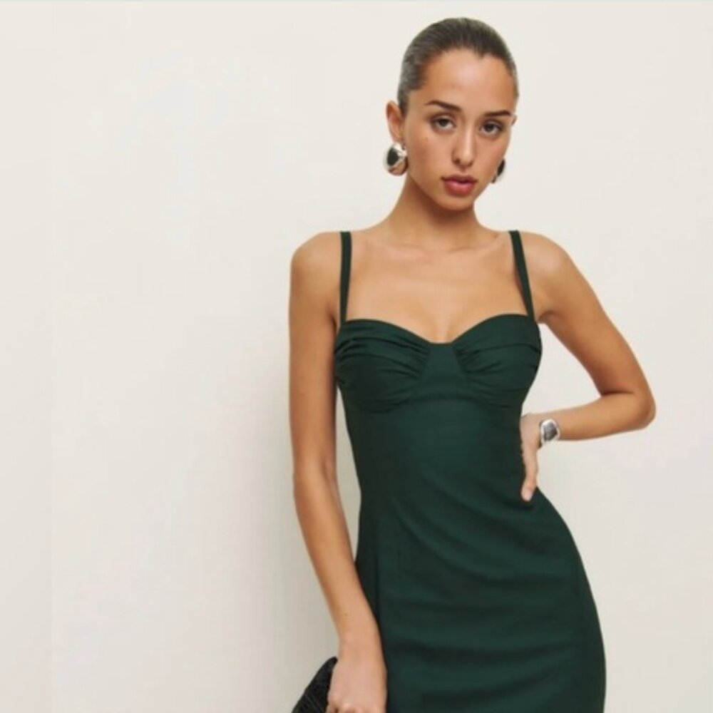 Reformation Stormi Maxi Dress - Forest